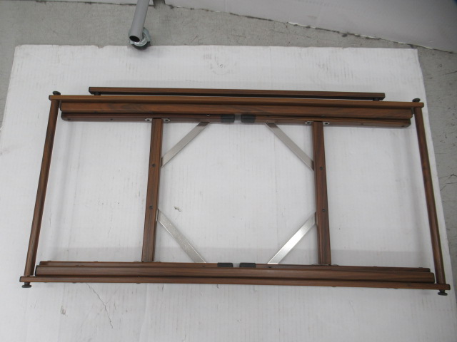 Onway（オンウェー）  フォールディング アルミウッドローテーブル OW-8242