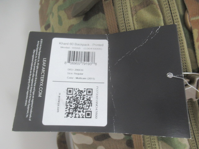 ARC'TERYX(アークテリクス) KHARD 60 Backpack