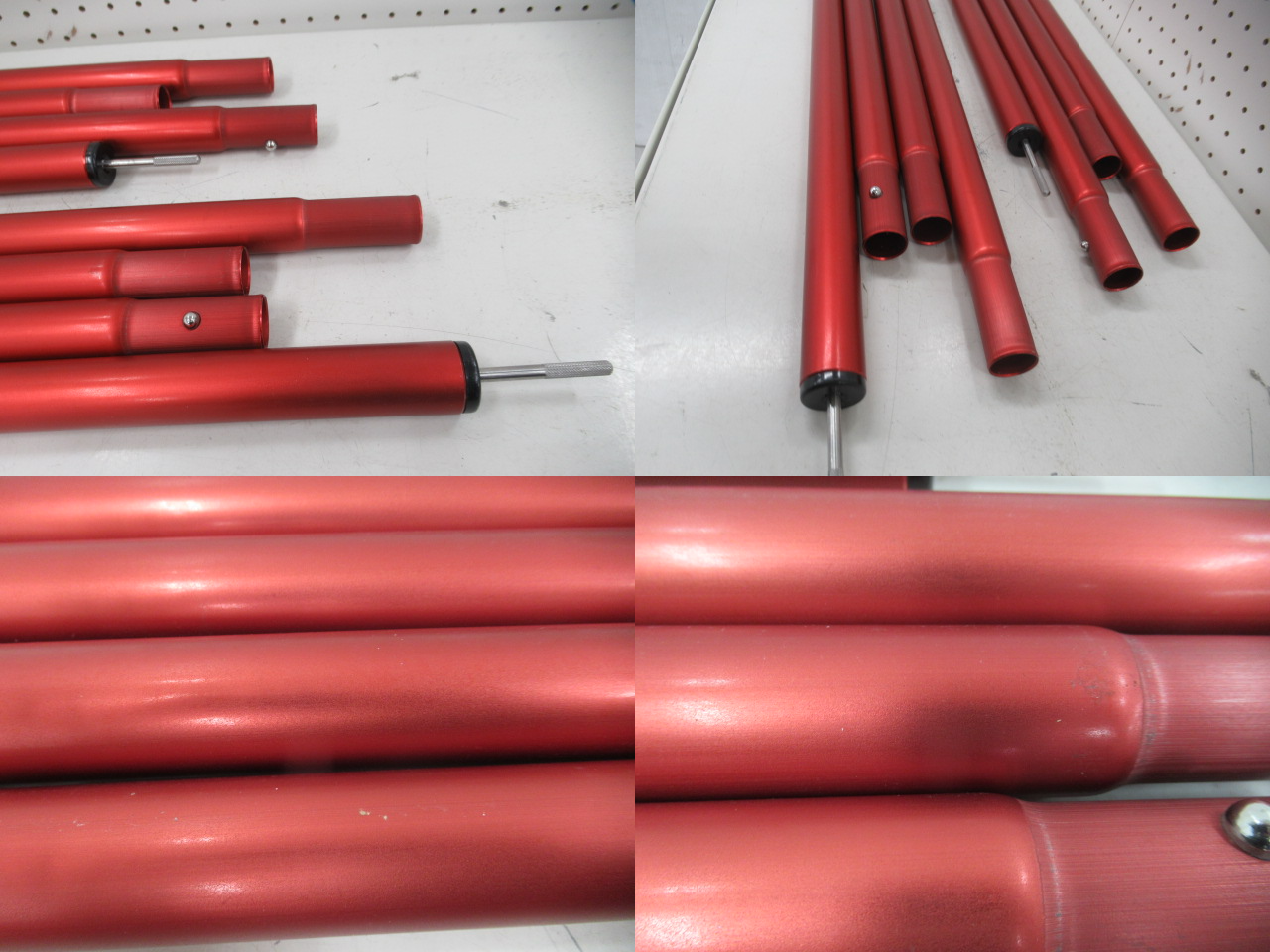 Snow Peak（スノーピーク）  ウイングポールレッド240×2本セット