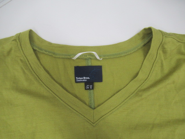 Teton Bros.（ティートンブロス）  ウール Vネック ロングスリーブ Tシャツ レディース