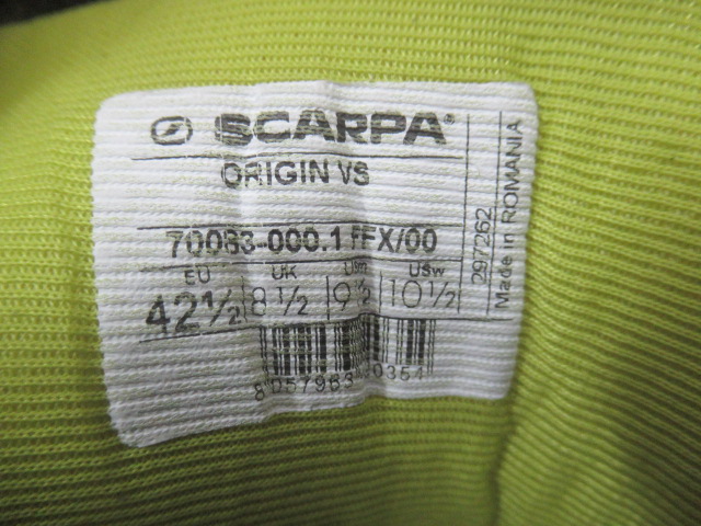 SCARPA（スカルパ）  オリジンVS