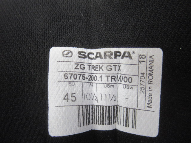 SCARPA（スカルパ）  ZG トレック GTX
