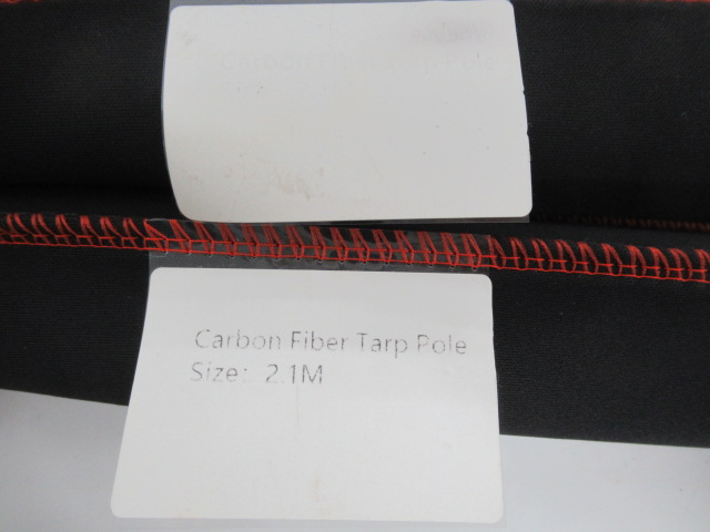その他ブランド  ノーブランド カーボン タープポール 2.1m 2本セット
