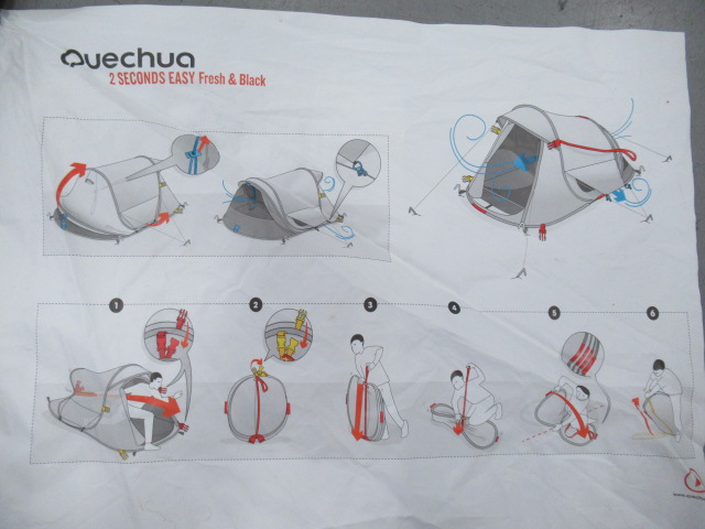 Quechua（ケシュア）  2 SECONDS EASY 2 FRESH&BLACK