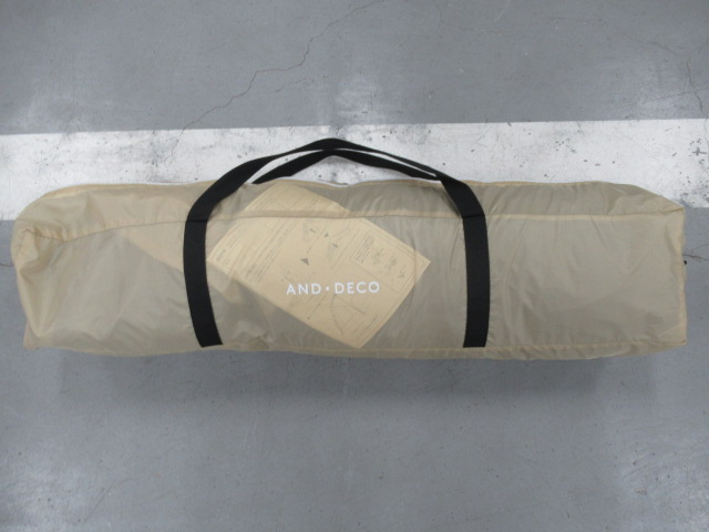 その他ブランド  AND DECO ワンタッチドームテント 2.1m ベージュ