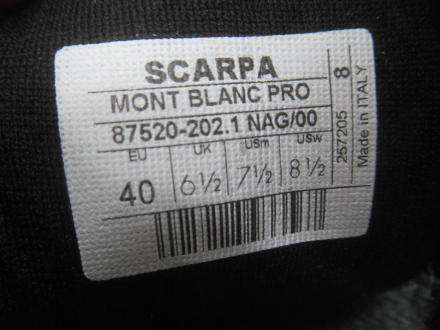 SCARPA（スカルパ）  モンブランプロGTX WMN