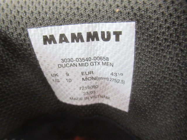 MAMMUT(マムート) Ducan Mid GTX