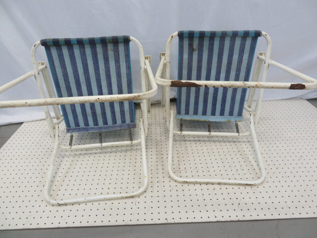 ノーブランド ローバックチェア2脚セット