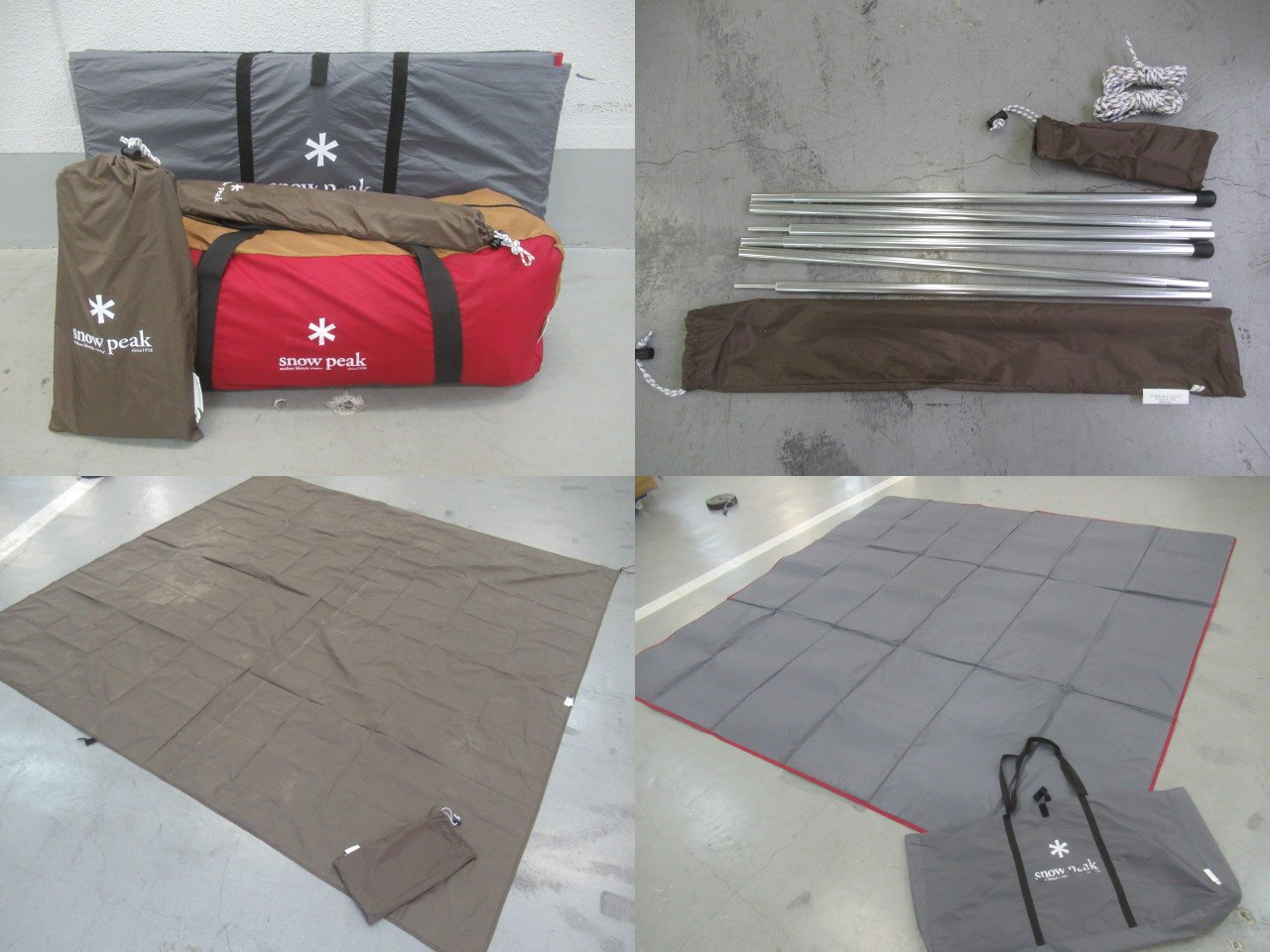 Snow Peak（スノーピーク）  アメニティドームM シート・マット・アップライトポールセット