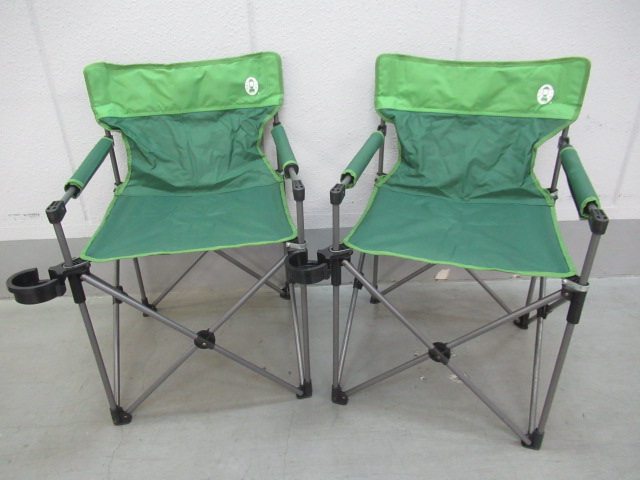 Coleman（コールマン）  カップホルダー付きスリムチェア レッド セット (1)