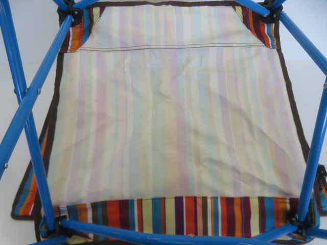 LOGOS（ロゴス）  ストライプヒーリングチェア ポケットプラス