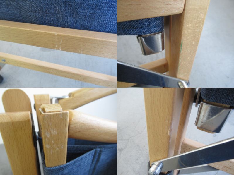 Hilander（ハイランダー）  ウッドフレームチェア HCA0177 デニム (1)