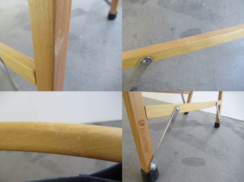 Hilander（ハイランダー）  ウッドフレームチェア HCA0177 デニム (2)