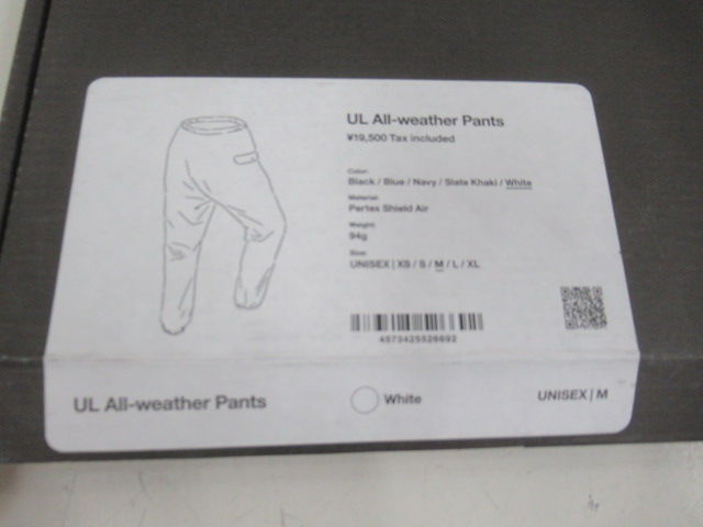 山と道  UL All-weather Pants M