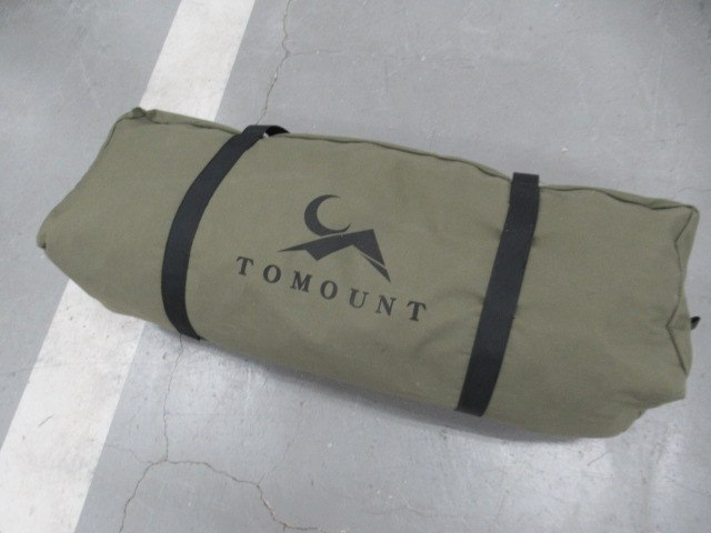 tomount ワンポールテント TC アーミーグリーン、グランドシート付き tomount ワンポールテント TC アーミーグリーン、グランドシート
