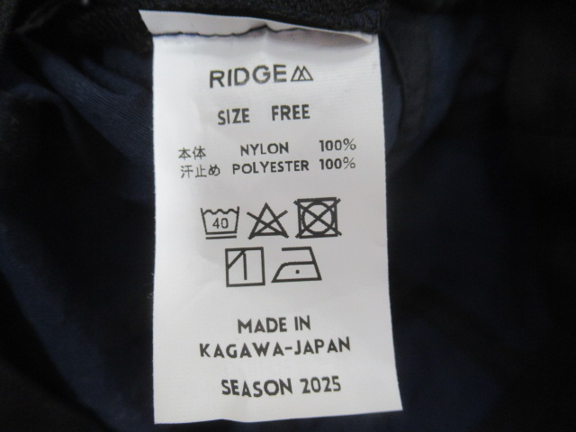 RIDGE MOUNTAIN GEAR(リッジマウンテンギア) Basic Cap 2025