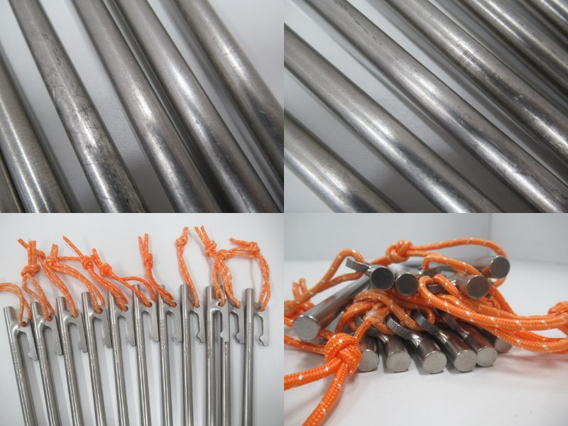 ノーブランド MOMIDORI チタンペグ 21本