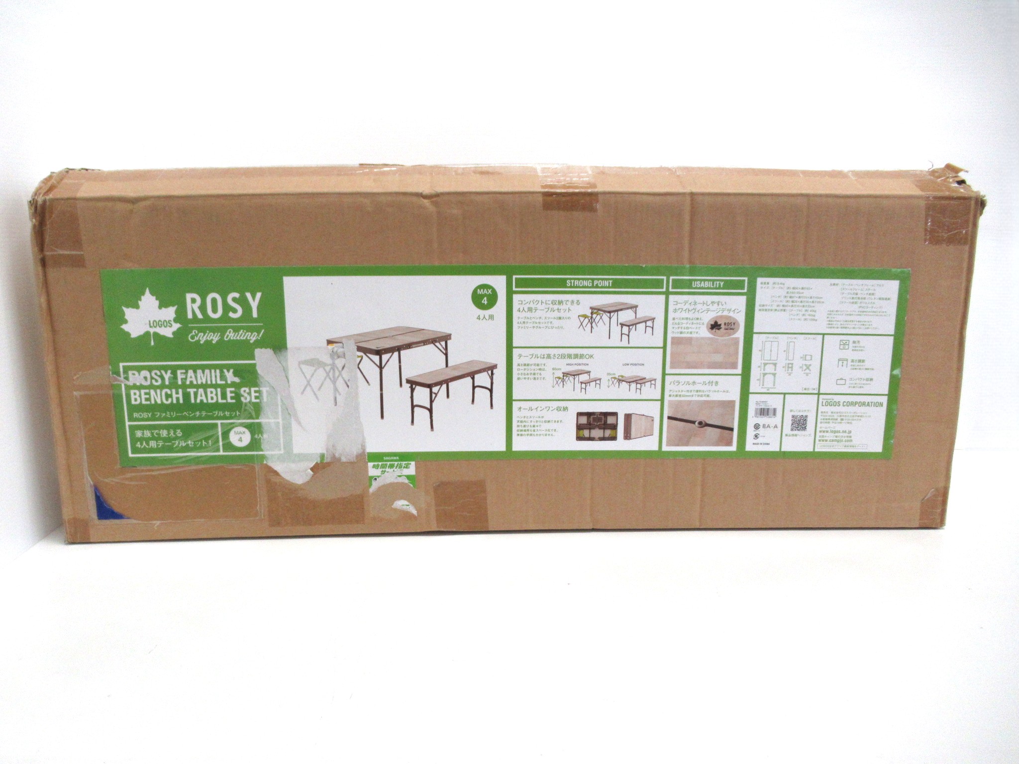 LOGOS(ロゴス) ROSY ファミリーベンチテーブルセット