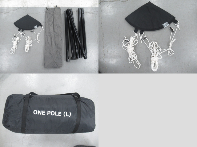 DOD（ディーオーディー）  ワンポールテントL ブラック