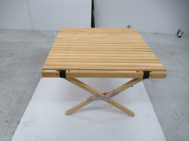 OUTPUT LIFE（アウトプットライフ）  ウッドロールトップテーブル スクエア Lサイズ