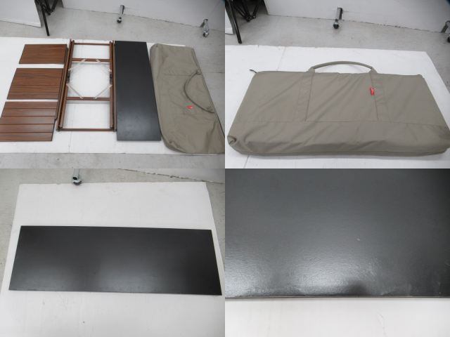 Onway（オンウェー）  フォールディング アルミウッドローテーブル OW-8242