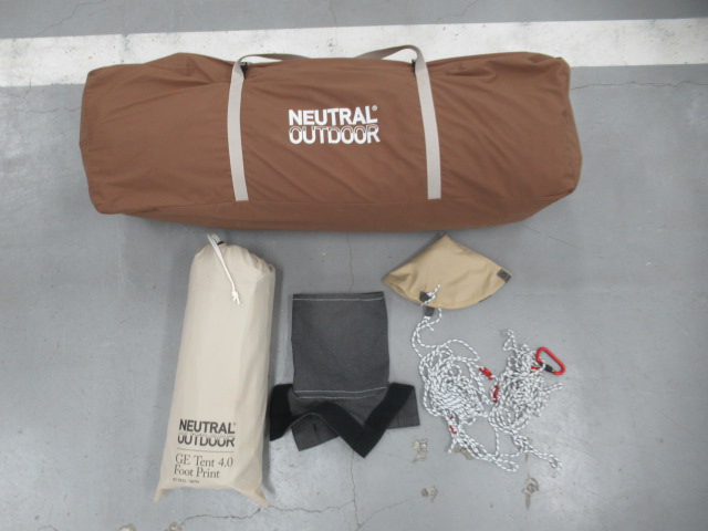 NEUTRAL OUTDOOR(ニュートラルアウトドア) TC テント 4.0 セット